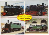 Postkarte mit: Züge - Die alte Lokomotive von Blonay Chamby